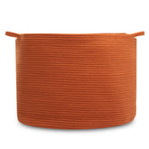 Natemia extra-large storage basket close-up rope weave shows durable nursery organization.