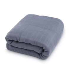 Natemia Muslin Baby Blanket—soft gauze texture for gentle skin comfort.