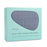 Natemia Muslin Blanket soft closeup shows ultra-soft fabric gentle on baby's skin