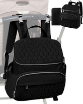 NatuFuse Baby Diaper Bag Backpack front view showing spacious layout for quick essentials