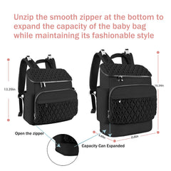 NatuFuse Baby Diaper Bag insulated bottle pockets keep bottles at the right temperature outdoors