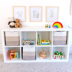 NaturalCozy Kallax shelf insert showing extra 15% space.