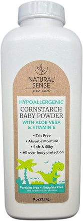 Natural Sense baby powder bottle pour for delicate, moisture-absorbent care