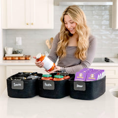 NaturalCozy folding method keeps baskets firm and easy to reshape