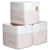 NaturalCozy Kallax bin front view for organized shelves with space efficiency.