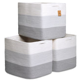 NaturalCozy 13x15x13 Kallax bins folding method for easy shaping and fit.