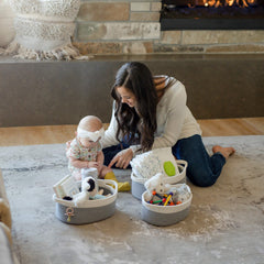 NaturalCozy basket handles stitched β double reinforced stitching for durable everyday use.