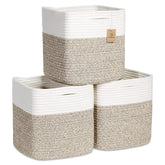 NaturalCozy storage cubes folded-basket demonstrates easy shaping for organized toy storage