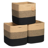 NaturalCozy storage cubes 11-inch collection showcase sturdy square bins for home organization