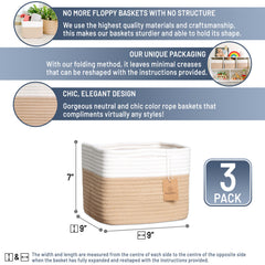 NaturalCozy storage cubes 28% more space for toy and blanket storage