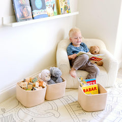 NaturalCozy Storage Cubes safe-materials crafted from cotton rope for kid-friendly homes.