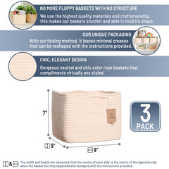 NaturalCozy Storage Cubes sturdy-form maintain shape for tidy open shelving.
