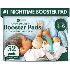 Naturally Nature Overnight Diaper Pad Pack demonstrates enhanced absorbency for leak protection during sleep.