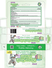 Natureplex diaper rash cream tub with zinc oxide and aloe promotes healing and reduces chafing