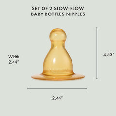 Natursutten anti-colic double-valve in-use demonstrating controlled flow.
