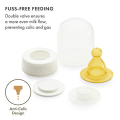 Natursutten natural rubber nipple close-up mimics breastfeeding feel.