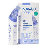 Navage Baby Nasal Aspirator box contents ready for quick use, out-of-box setup.