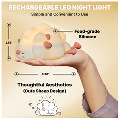 NAVAZAR nursery night light creates soft glow during late-night feeding or diaper changes.