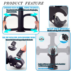 NCGDPZY large-caliber design fits bottles, mugs, and baby bottles up to 100mm.