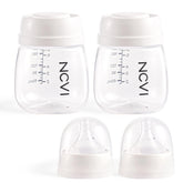 NCVI baby bottles 2-pack on a table for storing and feeding convenience