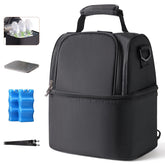 NCVI Breastmilk Cooler Bag front view shows travel-ready design for moms
