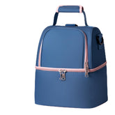 NCVI breastmilk cooler bag front view demonstrates travel-ready compact storage.