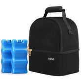 NCVI breastmilk cooler bag top view highlights portable travel-ready design for fresh milk