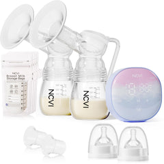 NCVI double electric breast pump with LCD display for easy control during pumping.