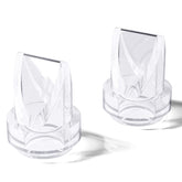 NCVI duckbill valves 2-pack closeup showing soft silicone seal for safe pumping