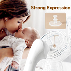 NCVI hand pump features anti-dust lid to keep milk collection clean.