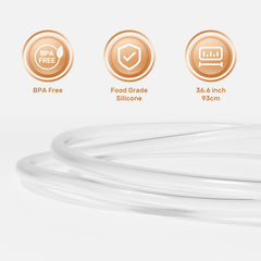 NCVI replacement tubing is easy to clean with water.