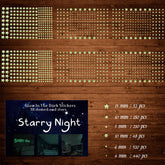 Neasyth 1230 glow stars wall stickers closeup showing 3D dots for a magical bedtime mood