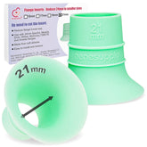 NENESUPPLY 21mm flange inserts close-up for comfortable pumping