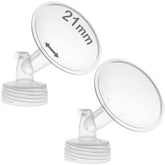 NENESUPPLY 21mm flanges front view for comfortable pumping with wide-mouth design.