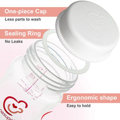 NENESUPPLY bottle with one-piece cap and sealing ring to prevent leaks