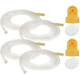 NENESUPPLY tubing medela-compatible four-tube set for reliable pumping sessions