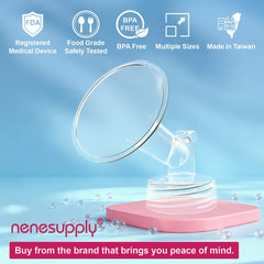 Nenesupply wide-mouth flange connects with bottles smoothly for versatile bottle and system use.