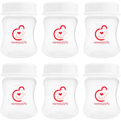 NENESUPPLY wide-neck breastmilk bottles six-pack for easy storage