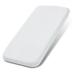 NeoBorn bassinet mattress 33x20 with memory foam for gentle infant comfort.