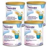 Neocate Junior strawberry powder can—dairy-free amino acid nutrition for growing children