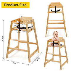 Neoflavie high chair stackable design saves space in small kitchens