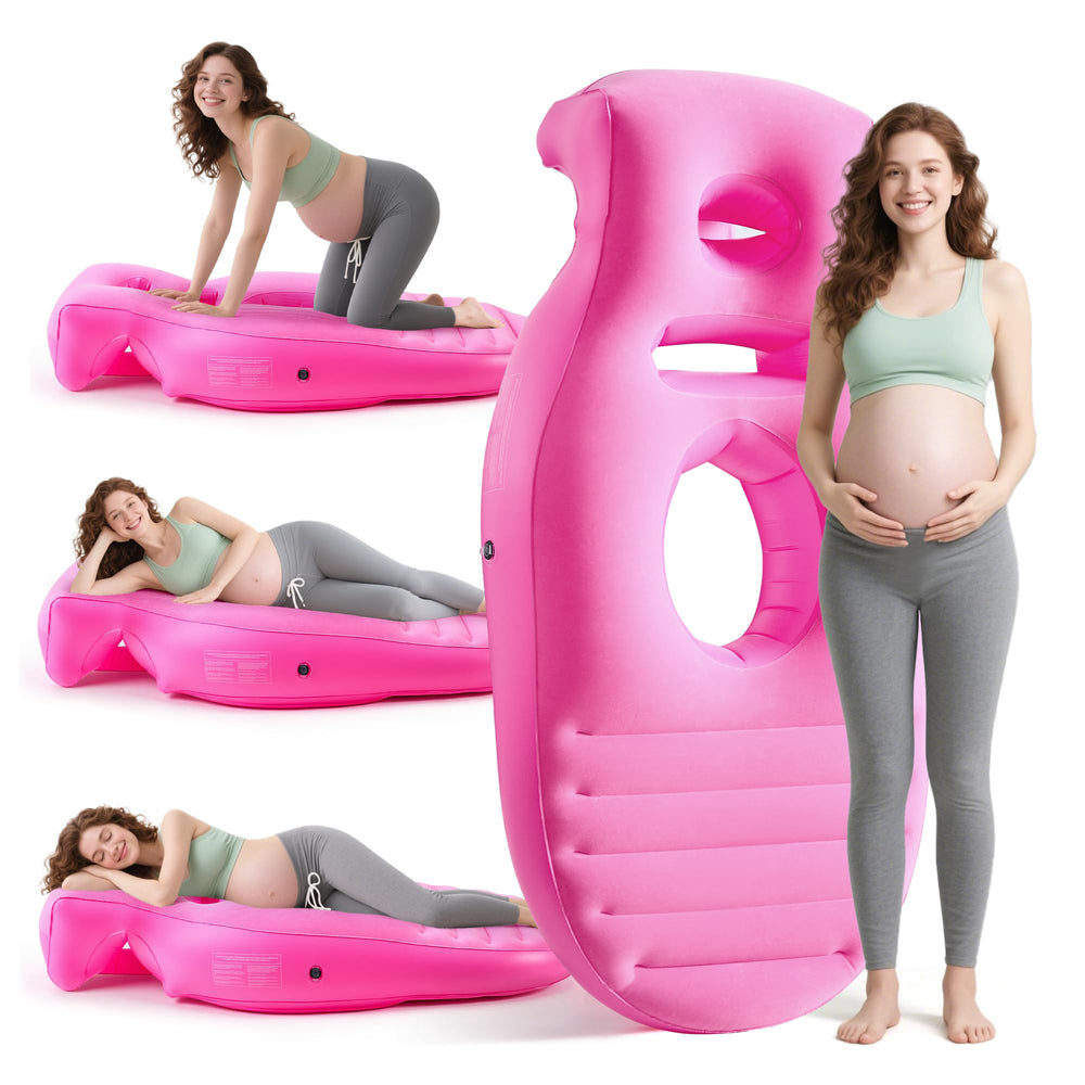 Neoflavie inflatable pillow with elevated belly support for comfortable tummy rests.