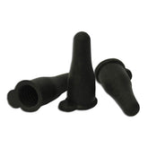 Neogen 7005 three-pack black gum rubber lamb nipple close-up showing soft, pliable tip for easy feeding setups