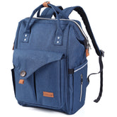 NeoTech Care diaper bag blue with wide opening for easy one-handed access.
