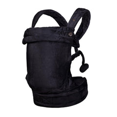 NEST BLANCHE baby carrier front-facing black supports ergonomic carrier positioning for everyday strolls