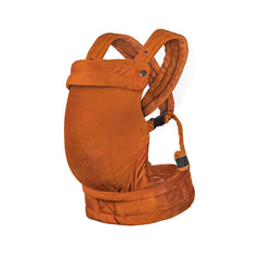 NEST BLANCHE baby carrier front view in orange for all-day comfort
