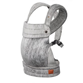 NEST BLANCHE baby carrier gray front-facing view supports ergonomic comfort for parent and baby