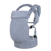 Nest Blanche baby carrier velvet fabric close-up showing skin-friendly softness.