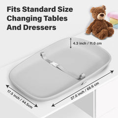 Nest Mello changing pad waterproof surface for quick cleanup after accidents
