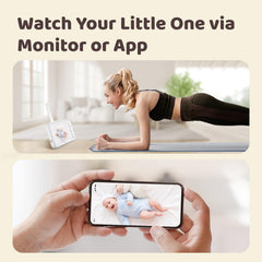 NETVUE Peekababy 1080p camera view delivers crisp night visibility and smooth motion.